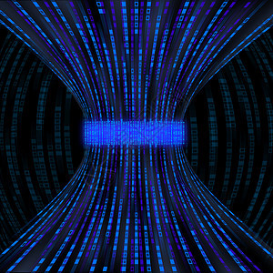 代表二进制代码的流动蓝箱受压缩传播蓝色互联网正方形网络活力数据瓶颈背景图片