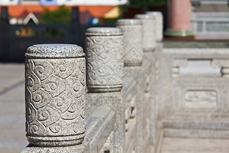 列中国风格的头头历史性柱子宗教考古学雕塑花岗岩雕像石头历史建筑学图片