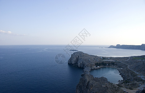 湿度女神传奇假期风景岩石支撑出生地场景海洋蓝色高清图片