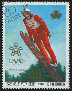 邮票危险竞赛活动男人滑雪运动锦标赛卡片邮件邮戳图片