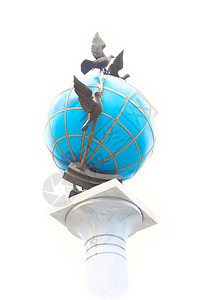 地球雕塑乌克兰基辅的雕塑环球背景