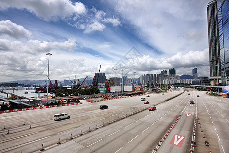 现代城市景观办公室旅游场景地平线速度公共汽车地标运输街道工具图片