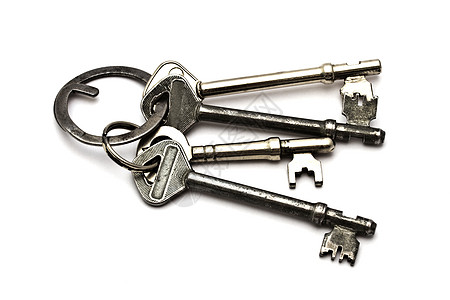 老旧密钥古董安全白色财产金属入口魔法黄铜青铜钥匙图片