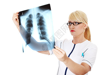 检查X光的女医生x射线女性胸部儿科x光保健护士药品放射科头发图片