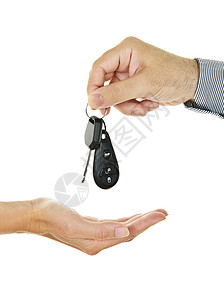 给车钥匙女士入口男性汽车纽扣钥匙圈钥匙链奉献手指白色图片