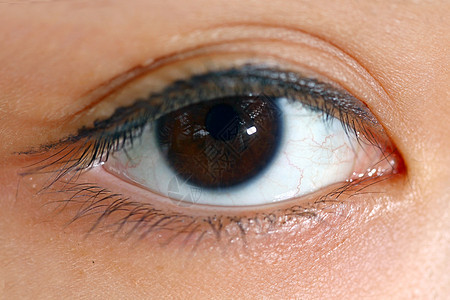 妇女眼睛宏观瞳孔皮肤蓝色女士眼球美丽女孩睫毛鸢尾花图片