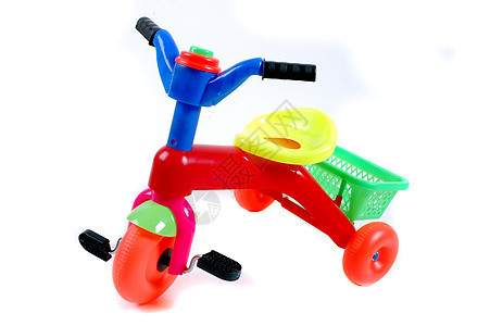 供儿童使用的自行车塑料玩具安全高清图片素材