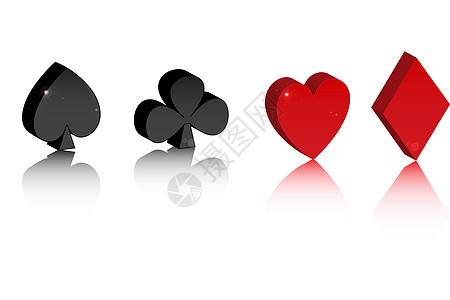 游戏牌乐趣扑克管理人员卡片玩家白色优胜者工作成功黑色图片
