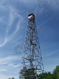 火塔高楼蓝天防火预防天空安全背景图片