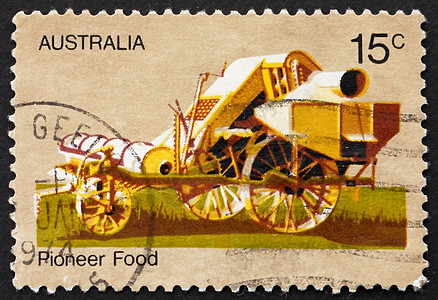 1972年 澳大利亚邮戳 1972年 澳大利亚联合收获者 先人生命组织图片