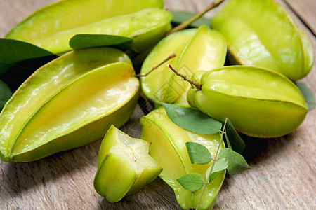 Carambola星果情调绿色植物异国公司蔬菜市场皮肤饮食黄色图片