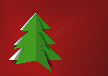 剪纸切圣诞树网络边界季节海报装饰品艺术标签墙纸问候语假期图片