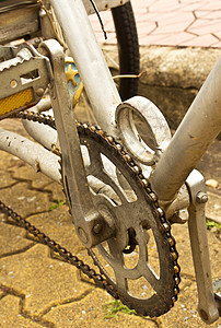 旧自行车曲柄车踏板图片