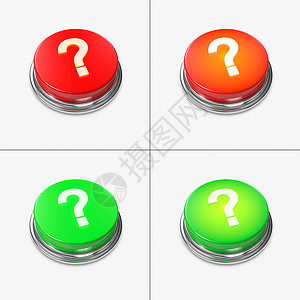 红色和绿色警报按钮电子产品辉光解决方案电脑标题知识功能性技术图片