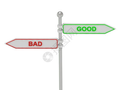 带有红色“BAD”和绿色“GOOD”的符号图片