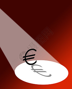 欧元在聚光灯下图片