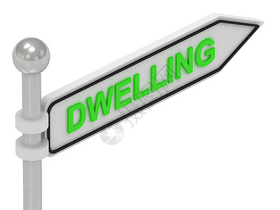 DWELLING 箭头符号(用字母标注)图片