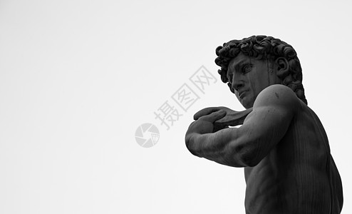 米开朗基罗的大卫雕像白色肌肉杰作身体历史男性男人艺术家地标图片