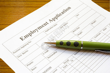 就业求职申请桌子招聘面试员工工作雇用职业清单金融合同图片