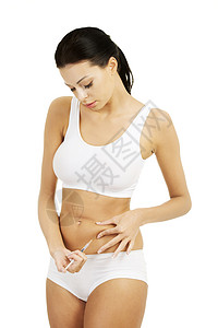 糖尿病女性患者用胰岛素注射乙型肝炎高清图片