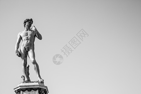 米开朗基罗的大卫白色肌肉身体男人杰作历史雕塑地标艺术男性图片