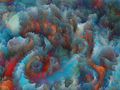 分形扰动深度蓝色泡沫构思幻觉漩涡涡流元素墙纸螺旋药品图片
