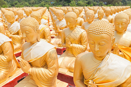 佛祖纪念公园的金芽雕塑建筑学宗教新手信仰佛教徒上帝天空文化冥想图片