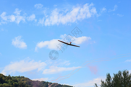 航空飞机天空杂技技术运动危险运输背景图片