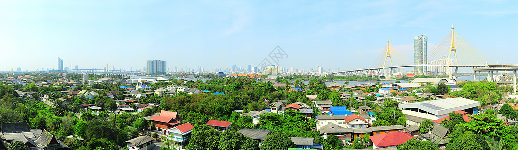 曼谷郊区公寓首都市中心摩天大楼国家城市房子天际住房天线图片