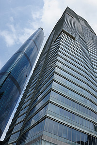 现代建筑外部摩天大楼窗户办公室商业金融奢华城市中心图片
