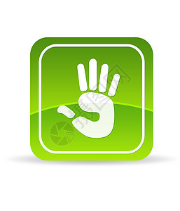 绿手图标符号垃圾邮件互联网帮助邮件商业地址营销按钮电话图片