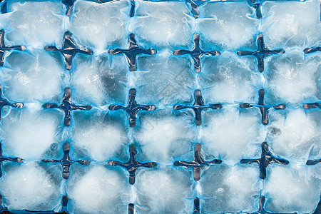 冰立方体清凉模具冰山液体正方形茶点冷藏塑料蓝色立方体图片