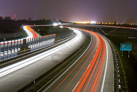 夜间高速公路  长时间曝光  灯光线旅游驾驶旅行运动汽车市中心街道运输生活辉光图片