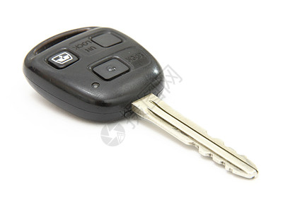 车键 白色背景上孤立的物体控制电子芯片塑料按钮饰品工具黑色安全技术图片