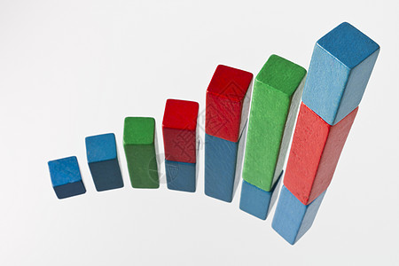 建筑砖制图表生活商业红色色域高角度玩具蓝色绿色直方图条状图片