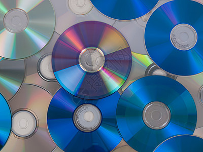 CD DVD DB 蓝光盘电脑光盘蓝光音乐宏观射线视频数据蓝色贮存背景图片