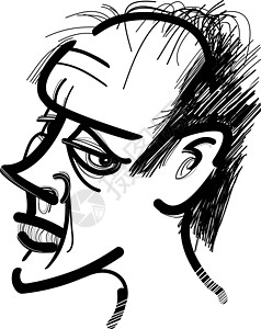 人的克隆男人漫画卡通片男性绘画草图头发刷子插图黑色图片
