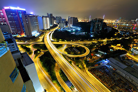 香港高速公路场景汽车旅行商业建筑公共汽车城市市中心蓝色运输图片
