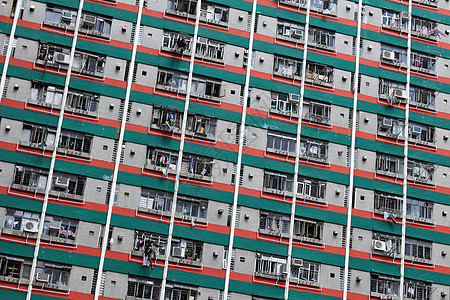 香港公共住房家庭住宅窗户人群房子民众城市财产土地建筑图片
