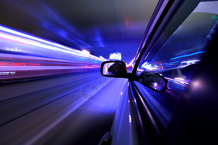 夜车驾车生活城市车道场景运动车辆速度赛车辉光天空背景图片