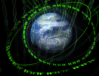 3D数字世界洲际绿色图形互联网全球蛛网邮件电子邮件技术概念图片