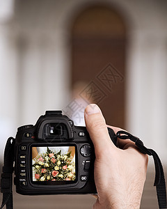 婚前花束白色浪漫新娘绿色摄影电子投标照片玫瑰婚礼背景图片