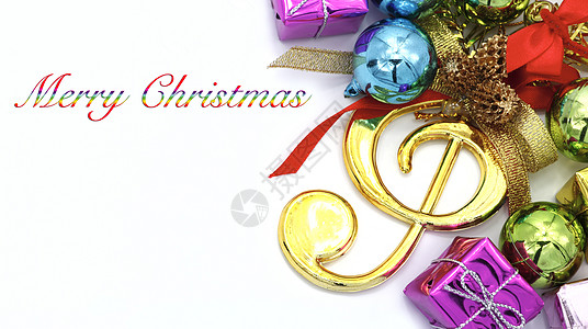 圣诞快乐 新年快乐季节枞树丝带风格展示假期喜悦音乐亮片装饰品图片