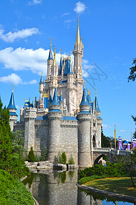 迪斯尼城堡城堡公主王国魔法乐园背景