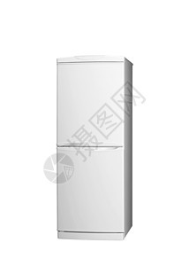 以白色背景隔离的现代冷冻冰箱厨房品牌消费者冷却器冷藏电子产品图片
