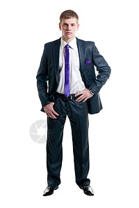 年轻商务人士身穿西装职业青年工人套装男性商务人士快乐办公室员工图片