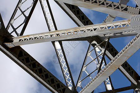 钢桥对角线商业金属构造光束交通铆钉蓝色运输建筑图片