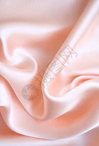 平滑优雅的粉色丝绸作为背景曲线折痕织物生产海浪布料版税投标银色材料图片