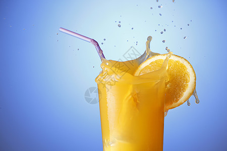 橙汁饮食宏观果汁玻璃飞溅橙子力量食物水果运动图片