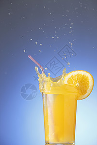 橙汁漩涡力量果汁活力饮食运动水果宏观飞溅热带图片